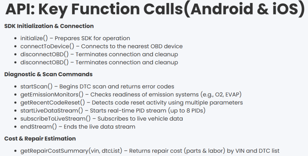 Diagnostic report embedded inside a partner platform using URL-based APIs